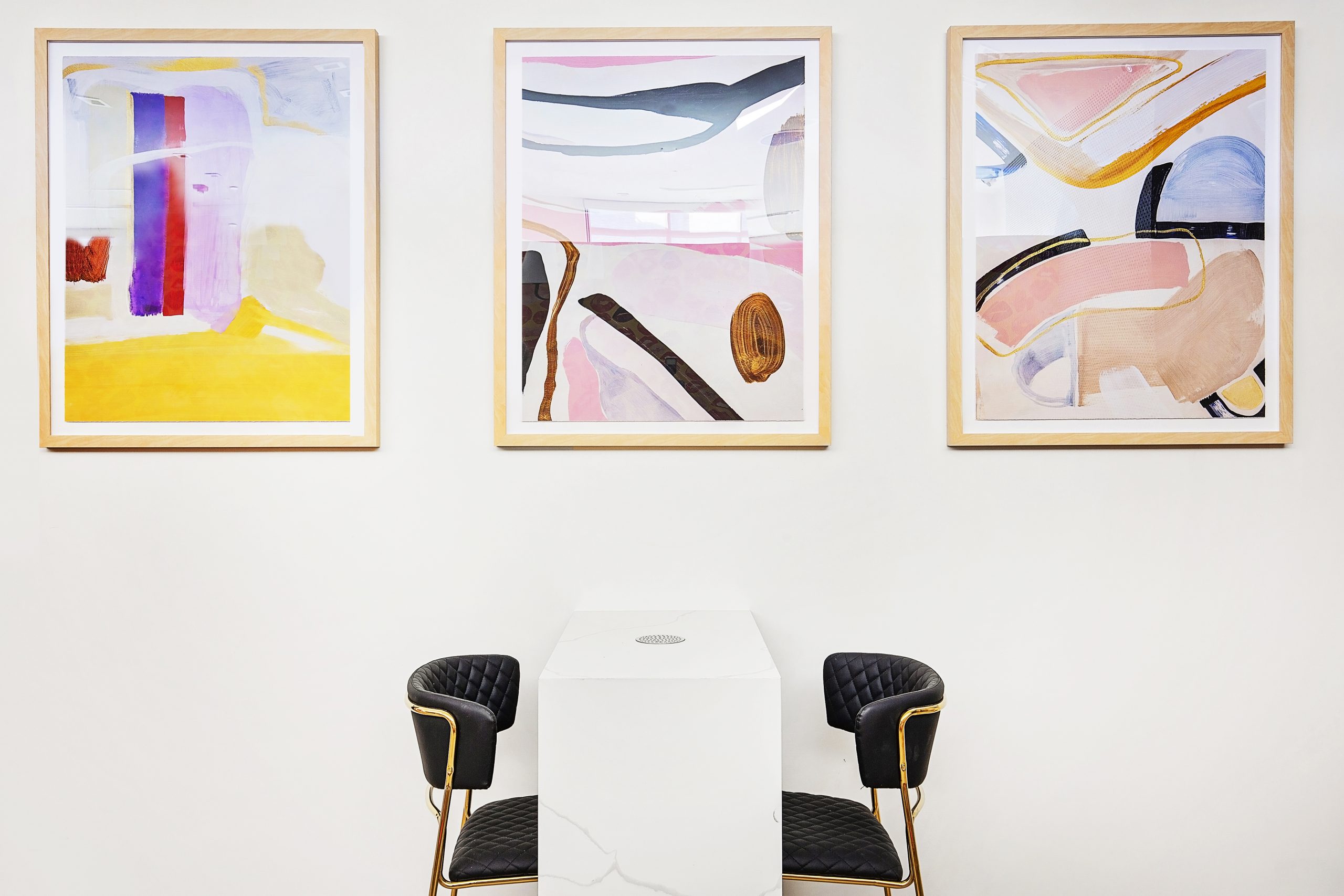 Patterned Nail Salon MA Allen Interiors