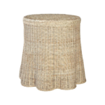 Scallop Rattan Table