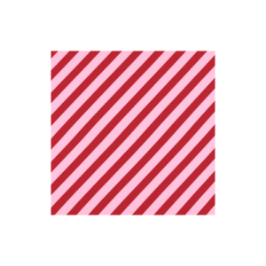 Paper Straw Stripe - Ruby/Rose